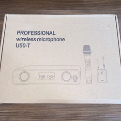 Professional Wireless Microphone System Set U50-T Handheld + Headset NEW IN BOX