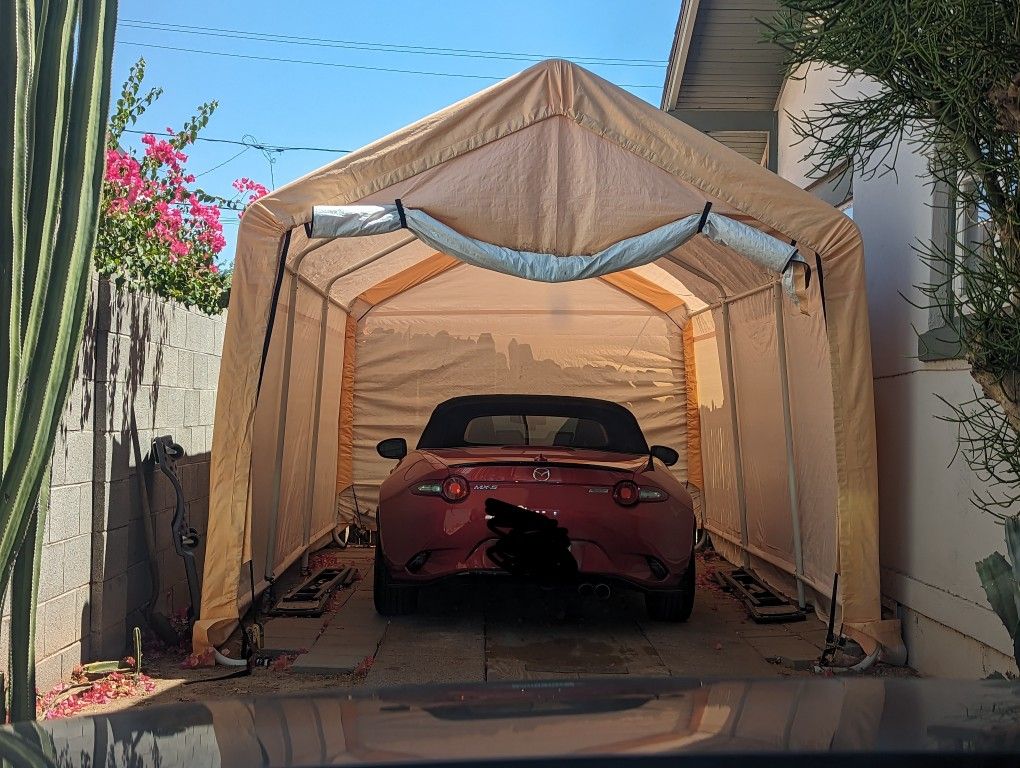 CoverPro 10 ft. x 17 ft. Portable Car Canopy
