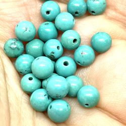 Lot Of 5.6mm Turquoise Beads