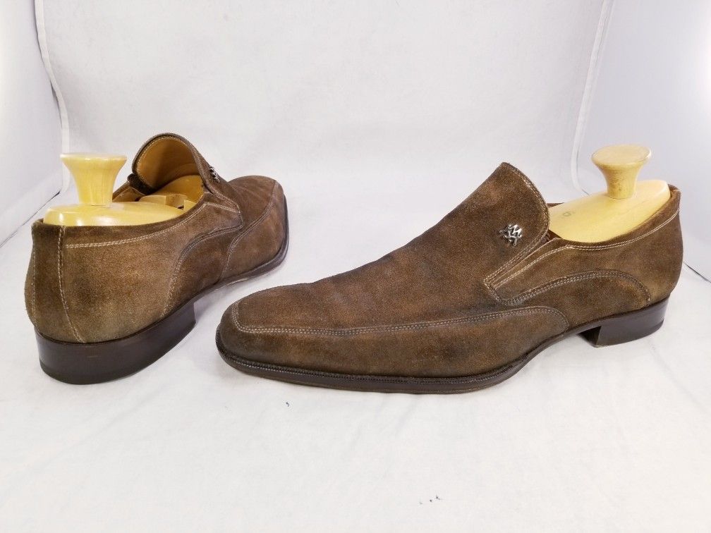 DESIGNER MEZLAN AQUILA  MEN SHOES LOAFERS SLIP ON BROWN SUEDE SIZE 10 M EUC Mezlan | Shoes | Designer Mezlan Aquila Men Shoes Loafers  main image 4
