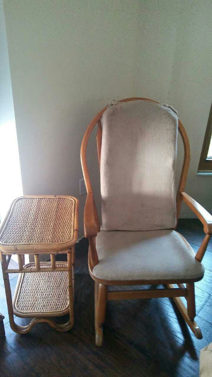 Rocking chair/ End table