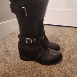 Women's Wedge Rocket Motorcycle Boot 8