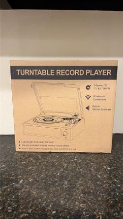 Black Record player