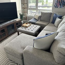 2-Piece Sectional with Chase (like new)