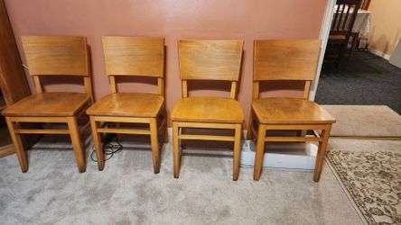 Wooden chairs