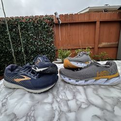 Men’s Hoka And Brooks Running Shoes