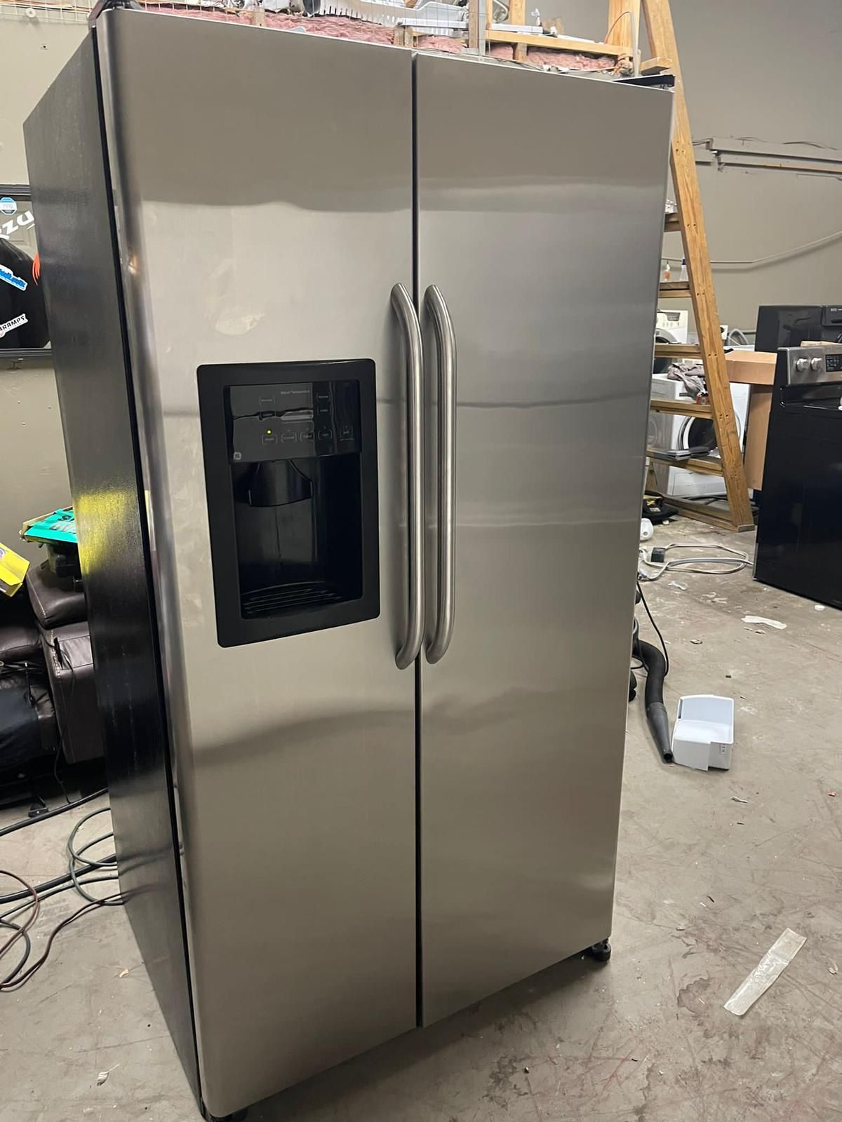 Ge Stainless Steel Side By Side Refrigerator