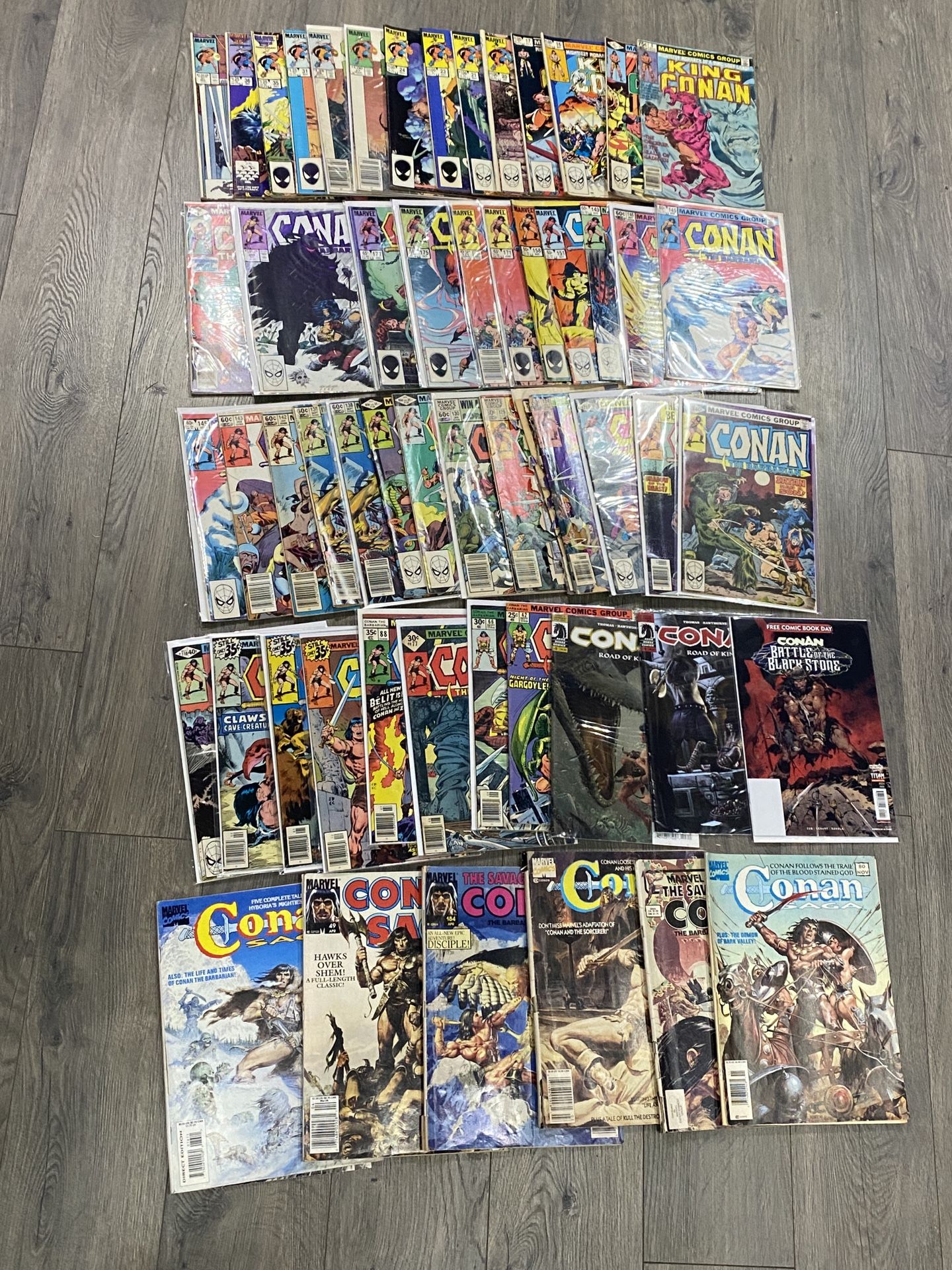 Massive CONAN VINTAGE COMIC lot Marvel Comics