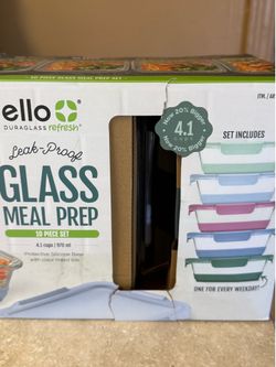 New Glass Tupperware 10 piece