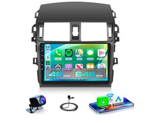 4GB+64GB Android Car Stereo with Wireless CarPlay & Android Auto