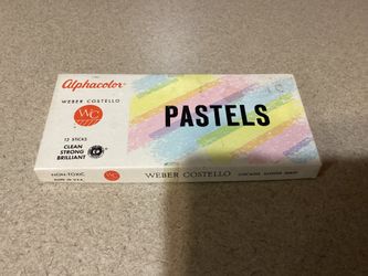Alphacolor Weber Costello 12 Sticks Assorted Pastels ((non Toxic)