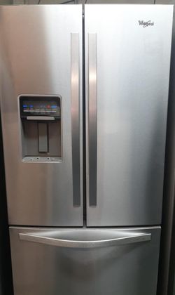Whirlpool 3-Door Stainless Steel Refrigerator Fridge
