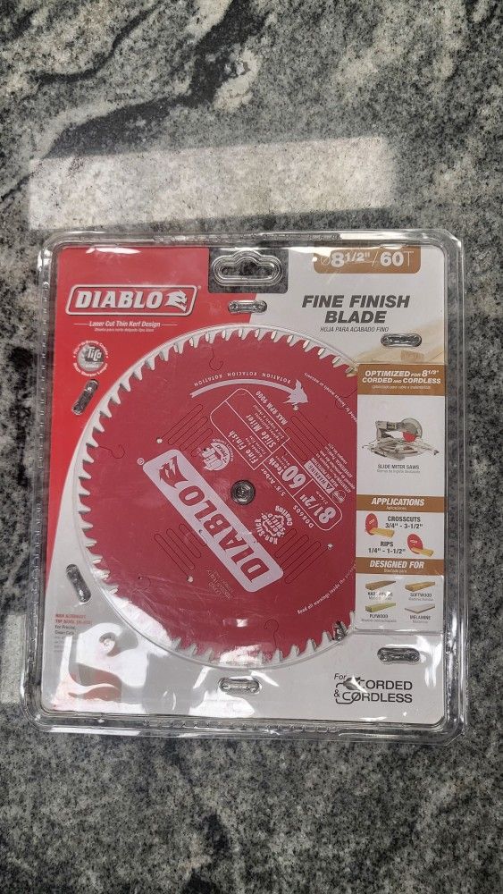 Diablo 8 1/2 Fine Finish Blade