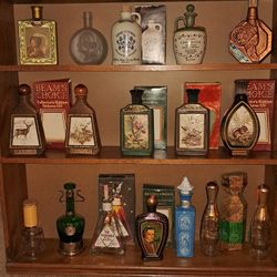 Collectible Liquor Bottles Set of 17
