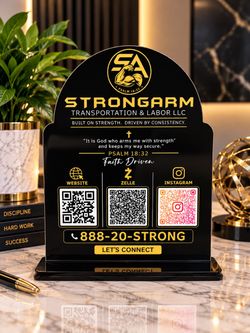 Custom Business QR Code Sign