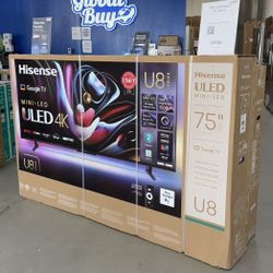 Hisense 75 Inch ULED U8K 4K HDR Smart TV