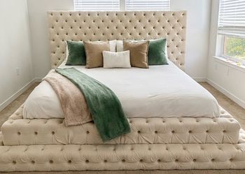 King Size Bed Frame with Headboard
