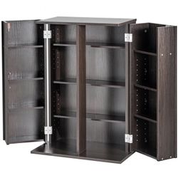 Lockable Storage Cabinet, 4 Shelf, Chest Cabinet with Lock