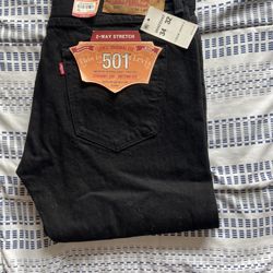 2 Way Stretch 34x32 501 Levi Jeans