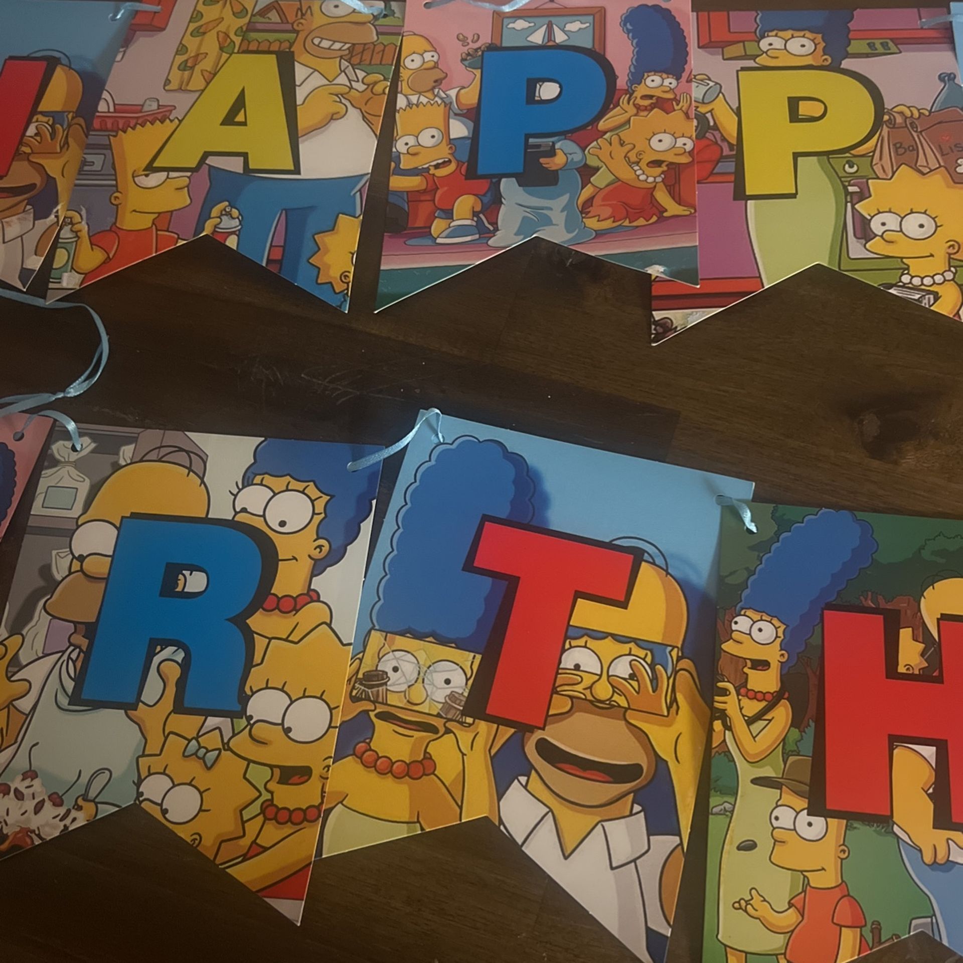 Simpsons Birthday Banner