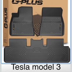 Floor Mats All Weather Fit TESLA MODEL 3 