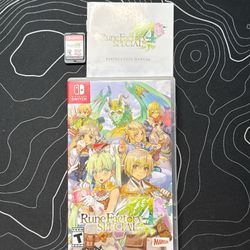 Rune factory 4 special Nintendo switch