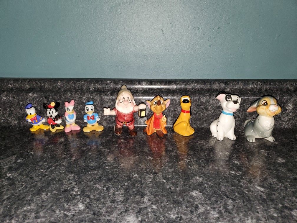 Vintage Disney Glass Figurines