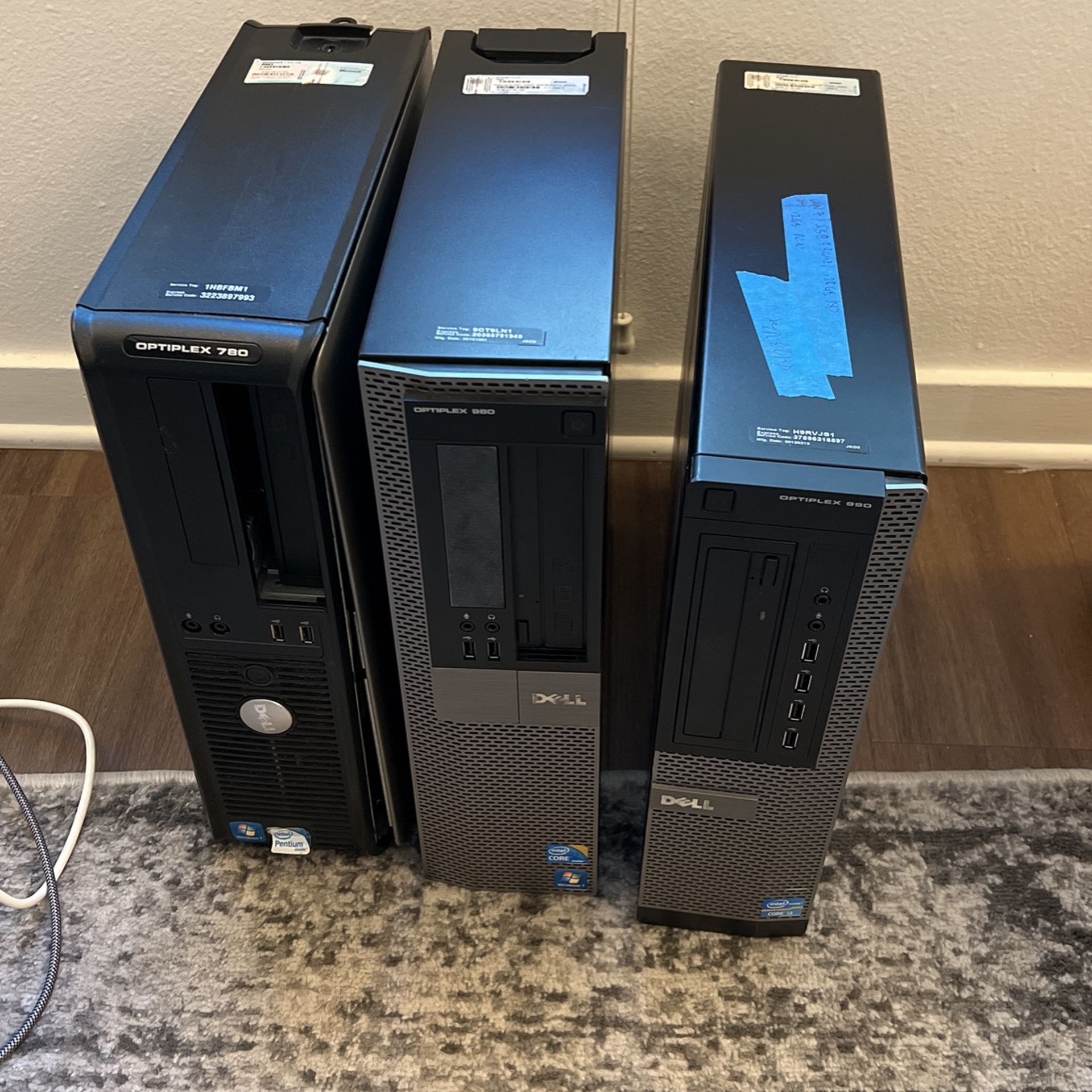 Set Of 3 Dell Optiplex Desktop Computers for Sale in West Hollywood, CA ...