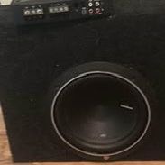 Rockford Fosgate P3 Punch 2 10” Subwoofers With Slim Box With Rockford Fosgate Amp