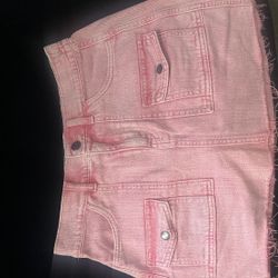 Pink Jean Skirt