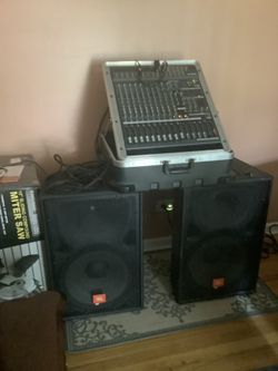 Yamaha Set 2 Speakers Jbl 410 And Power Mikser Emx5000