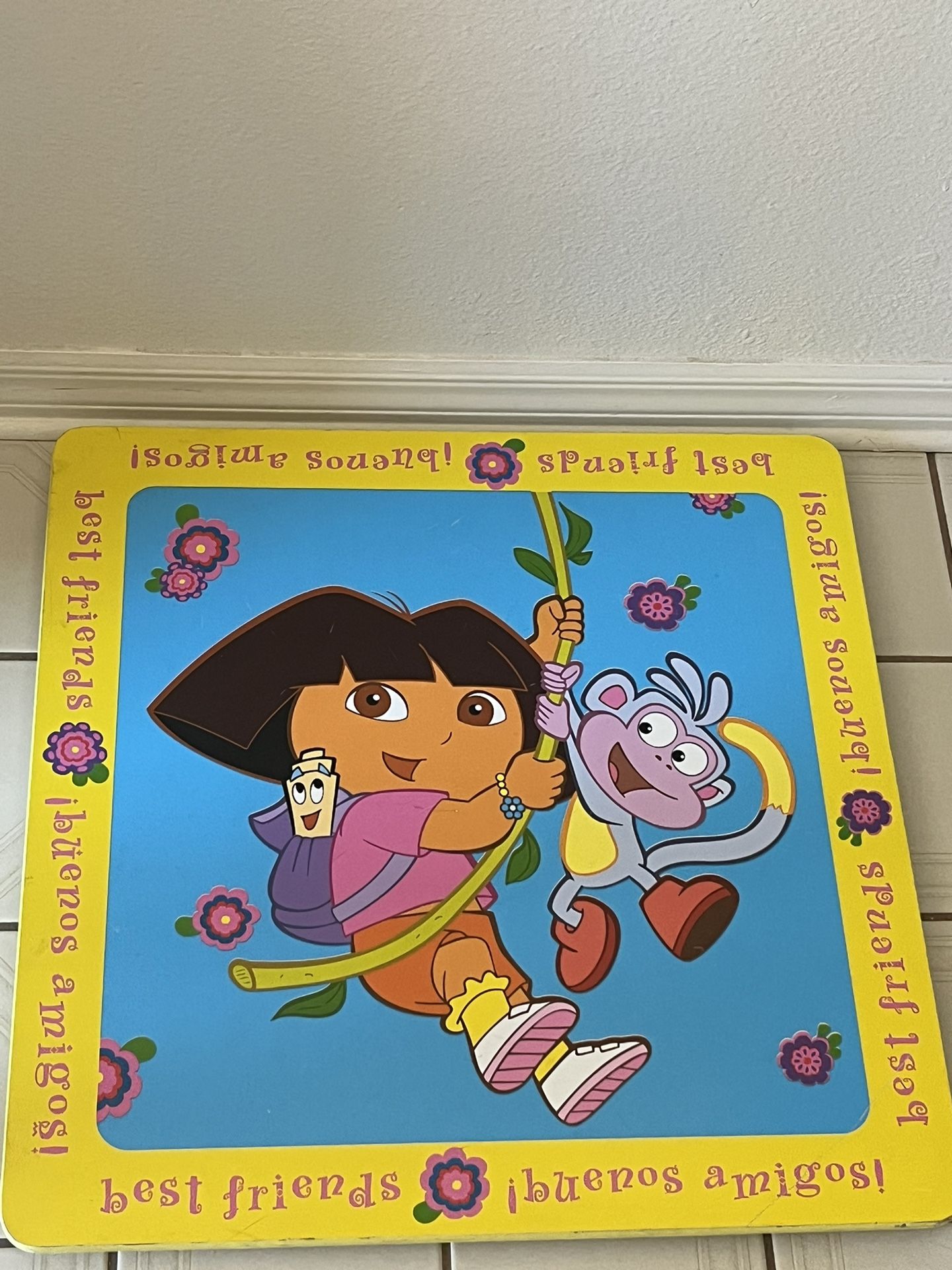 Dora The Explorer Table & Chairs Set For Toddlers / Kids