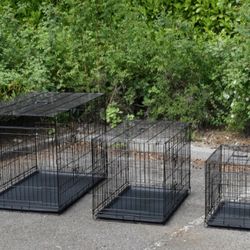 New In Box 24"sm'md $40 / 30" Med'lrg $50 / 42"x28"x31" Xl'Xxl Dog Crate $80 Up To 90lbs 2 Door Folding Dog Cage With Floor Tray Jaula De Mascota NEW 