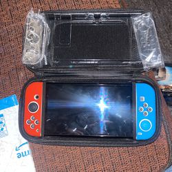 Nintendo Switch Gaming Case With Rubber And Plastic Protective Cases For System And Controllers 