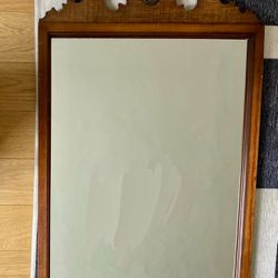Antique American Wooden Frame Mirror