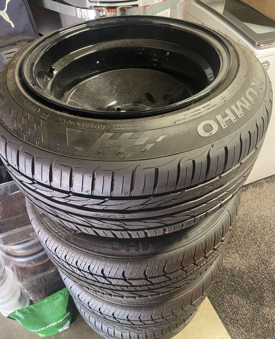 15in 15x10 4x114 Diamond Racing Steel Wheels Deep Dish