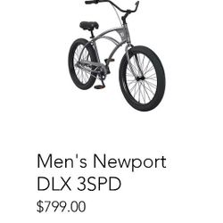 3G Bikes Newport DLX 3SPD Beach Cruiser Bicycle Bicicleta Bike