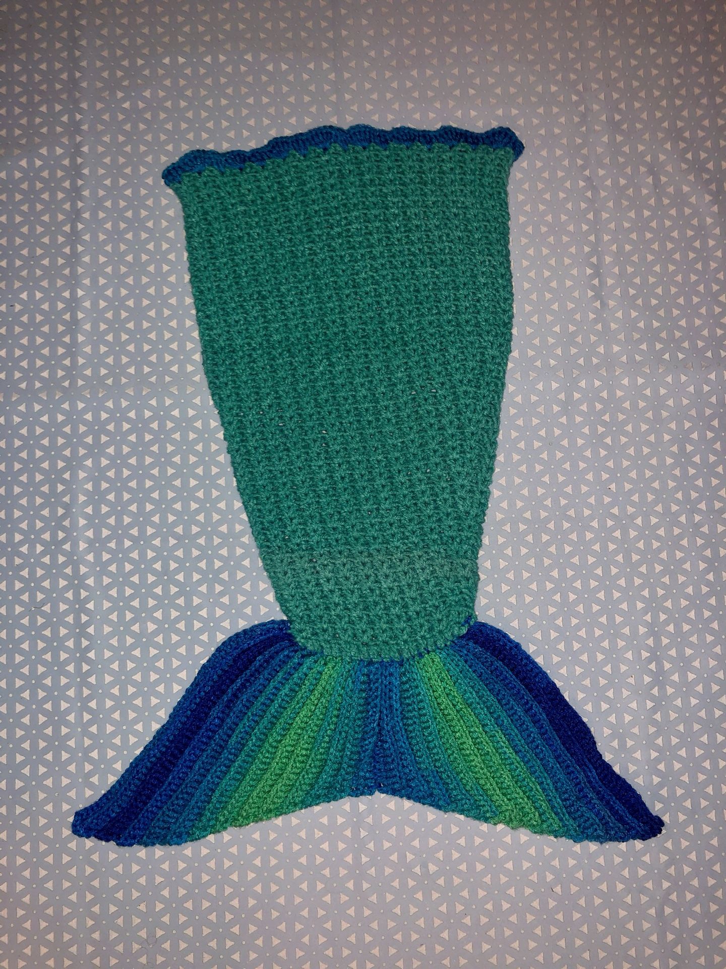 Mermaid tail blanket