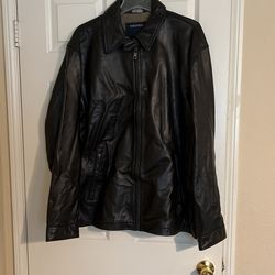 Nautica Men’s Leather Jacket