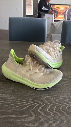 Adidas Ultraboost Sneakers White Neon Green W:8