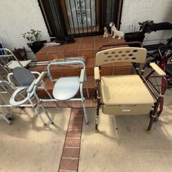 Shower chair commode