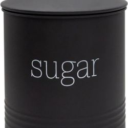 Modern Farmhouse Black Sugar Canister