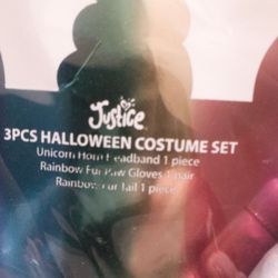 5$ 💖💖💖 BRAND NEW JUSTICE 3 Piece Halloween Costume Set, or any other Dress Up Ocassion