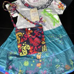 Vestido mirabel y accessorios 9-12mos