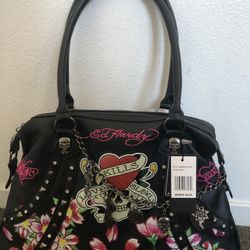 Authentic Brand New Ed Hardy Bag With Free Authentic Labubu
