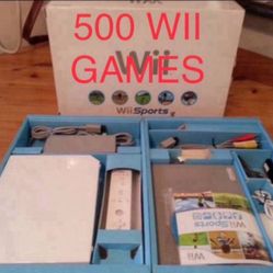 NINTENDO WII Loaded With 500 WII and Gamecube Games And Over 5000 Old School Games