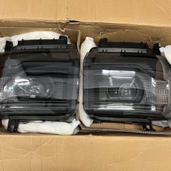 14-18 Gmc Sierra Headlights 