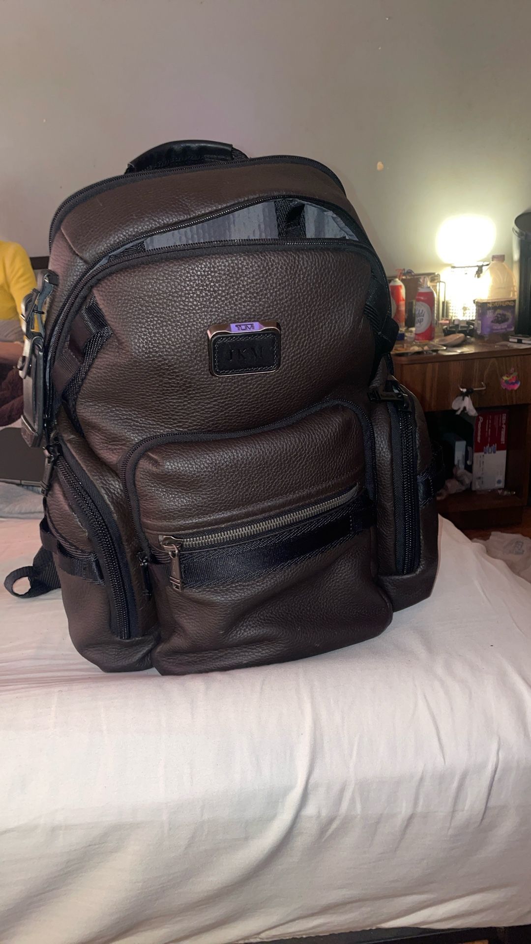 Tumi Leather Brown Laptop Bookbag