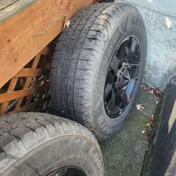 17 inch Rockstar 2 Rims on Good Year Wrangler 245 70R17 Tires
