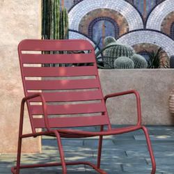 Outdoor Roberta Rocking Metal Chair Set by Novogratz